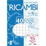 RICAMBI FORATI A4 5MM QUAXIMA 40FG 80GR PIGNA