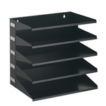 PORTADOCUMENTI SORTER RACK 5 SCOMPARTI NERO DURABLE