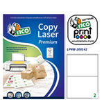 Etichetta adesiva LP4W bianca 100fg A4 200x142mm (2et/fg Laser Tico