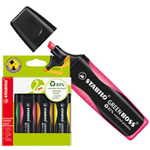ASTUCCIO 4 EVIDENZIATORE STABILOÂ® GREEN BOSSÂ® 83recycled assortiti