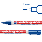 Marcatore permanente EDDING 400 punta conica blu