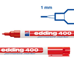 Marcatore permanente EDDING 400 punta conica rosso