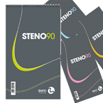 BLOCCO SPIRALATO STENO90 130x225mm 90gr 60fg BM