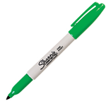 MARCATORE SHARPIE VERDE PERMANENTE P.FINE