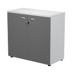 ARTEXPORT Armadio contenitore basso struttura bianco / ante antracite ESSENCE