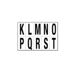 CARTELLI SEGNALATORI Foglio con 10 lettere autoadesive da K a T nero/bianco 56x99mm