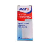 MED's Scatola 12 bende di garza orlata 7cm x 5mt