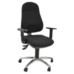 Seduta operativa Ariel c/ braccioli regolabili nero Unisit