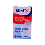 MED's Scatola 12 bende di garza orlata 5cm x 5mt