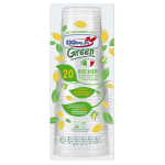 20 Bicchieri birra in PLA 390ml trasparenti Dopla