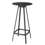 Tavolo bar alto Tapas TAVTA rotondo nero Unisit