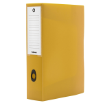 Scatola progetto plus HOLOS dorso 8cm in PP giallo sabbia 25x35x8cm Fellowes