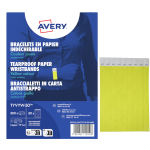 AVERY Conf. 500 braccialetti identificativi in TyvekÂ® giallo fluo 256x19mm (10et/fg 50