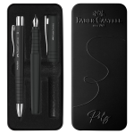 FABER-CASTELL Set stilo B Poly Pen + sfera 0,7mm Poly Ball fusto nero Faber Castell