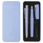 FABER-CASTELL Set stilo B Poly Pen + sfera 0,7mm Poly Ball fusto pale iris Faber Castell