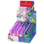 FABER-CASTELL Temperamatite c/serbatoio 2 fori unicorno e dinosauro Faber Castell