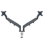 Braccio salvaspazio per monitor doppio grigio scuro Leitz