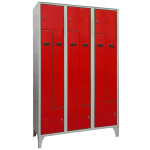 Fasma Armadio spogliatoio in metallo salvaspazio a 6 ante a L 120x50xH195cm grigio con