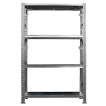 Scaffale industriale 4 ripiani in acciaio 120x50m H200cm Tecnotelai