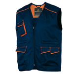DELTAPLUS GILET da LAVORO M6GIL blu/arancio Tg. XL PANOSTYLEÂ®