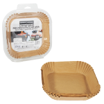 PERFETTO Conf 50 Vaschette cartaforno per friggitrice ad aria in astuccio 16 x 16 x H4,5c