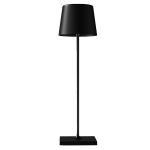 No Brand Lampada da tavolo 851 ricaricabile 8xH30cm metallo nero Palmina