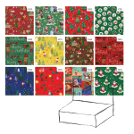 Scatola 100fg carta regalo Raso Country Natale 70X100cm Rex Sadoch-stagionale