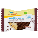 Zer%glutine Gallette di mais ricoperte di cioccolato fondente 32gr Zer -stagionale