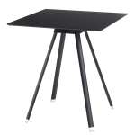 Unisit Tavolo bar basso Tapas TAVTA quadrato nero