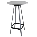 Unisit Tavolo bar alto Tapas TAVTA rotondo grigio
