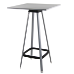 Unisit Tavolo bar alto Tapas TAVTA quadrato grigio