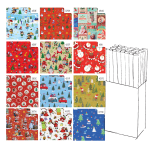 REX SADOCH Rotolo carta regalo natale Bambini 3x1mt colori assortiti Sadoch