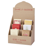 REX SADOCH Espositore 120pz biglietti doppi c/busta natale fantasie assortite Sadoch