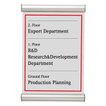 TECNOSTYL PORTA TARGA A4 - 21X30CM APPENDIBILE DOOR SIGN