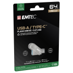 Emtec Memoria Dual USB3.2 to Type-C D280 64GB