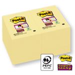 BLOCCO 90foglietti Post-itÂ® Super Sticky Giallo Canary 47.6x76mm 656-12SS-CY-EU