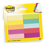 SEGNAPAGINA Post-it 670-10AB-EU 500FG in 10COLORI INDEX 12,7x44mm in CARTA