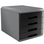 Cassettiera 4 cassetti 45mm MyDesk nero ARDA