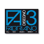 ALBUM 3 NERO (24X33CM) FG 10 125GR FABRIANO