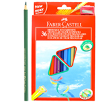 FABER-CASTELL ASTUCCIO 36 PASTELLI COLORATI TRIANGOLARI ECO FABER CASTELL