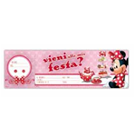 BLOCCHETTO 10 INVITI ALLA FESTA MINNIE DISNEY SADOCH