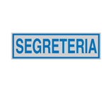 CARTELLI SEGNALATORI TARGHETTA ADESIVA 165x50mm SEGRETERIA