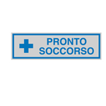 CARTELLI SEGNALATORI TARGHETTA ADESIVA 165x50mm PRONTO SOCCORSO