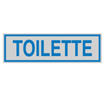 CARTELLI SEGNALATORI TARGHETTA ADESIVA 165x50mm TOILETTE