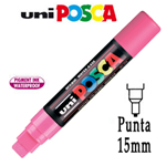 Marcatore UNI POSCA PC17K p.scalpello 15mm rosa UNI MITSUBISHI