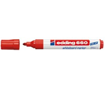 MARCATORE ROSSO PER LAVAGNE BIANCHE EDDING 660 TRATTO 1,5 - 3,00mm