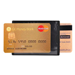 HIDENTITY Duo 85x60mm per bancomat /carta di credito NERO Exacompta