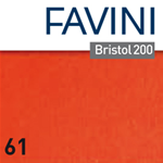 Conf.25 cartoncino Bristol Color 200gr 50x70cm scarlatto 61 Favini