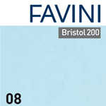 Conf.25 cartoncino Bristol Color 200gr 50x70cm celeste 08 Favini