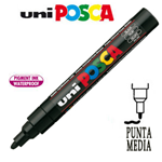 Marcatore UNI POSCA PC5M p.media 1,8-2,5mm nero UNI MITSUBISHI